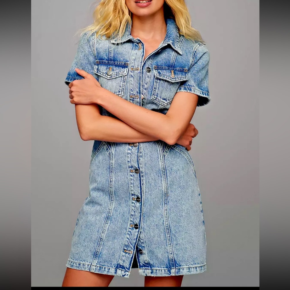 Pilcro Denim Shortsleeve Dress